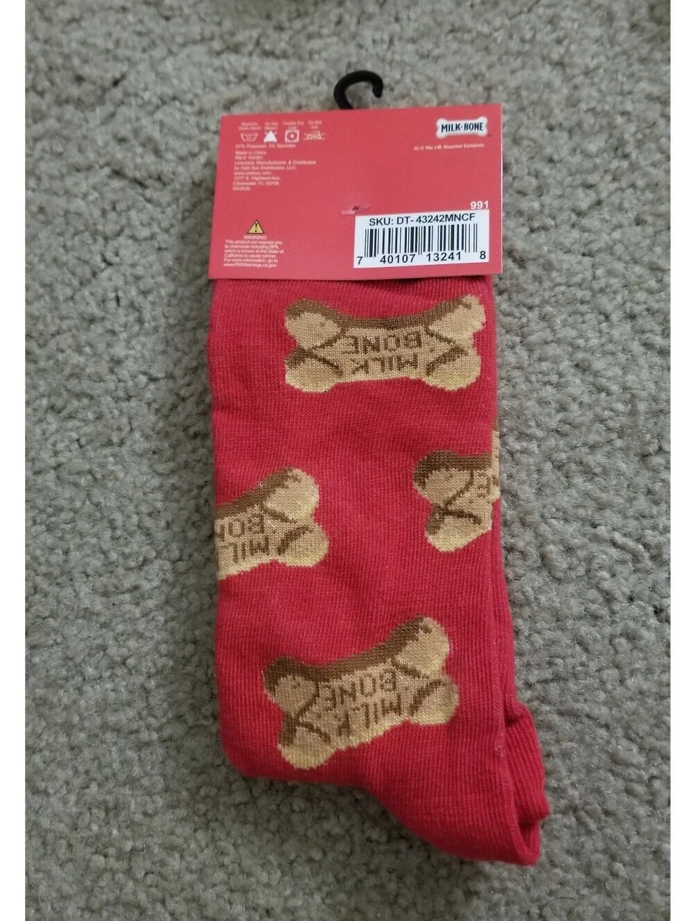 Milk-Bone Dog Biscuit Brand Novelty Crew Socks